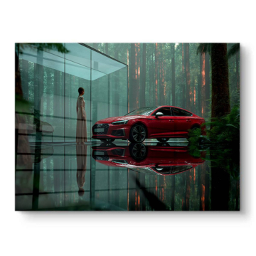Audi RS 5 Forest Reflection PVC Gloss Art