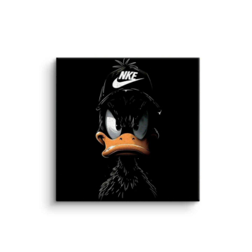 Daffy Duck Inspired Nike Canvas Art