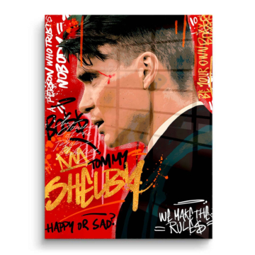 Peaky Blinders Inspired Rebel Portrait PVC Gloss Art