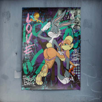 Salon anime inspirowany Looney Tunes - plakat