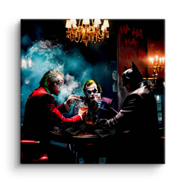 Joker Batman Inspired Poker Game Canvas Art