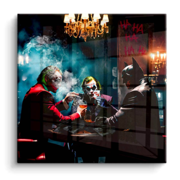 Poker Game inspiriert von Joker und Batman - PVC-Bild glänzend
