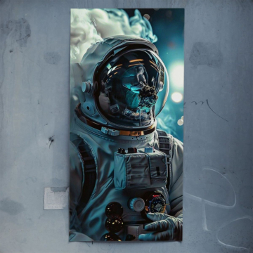 Astronaut als Weltraumentdecker - Poster