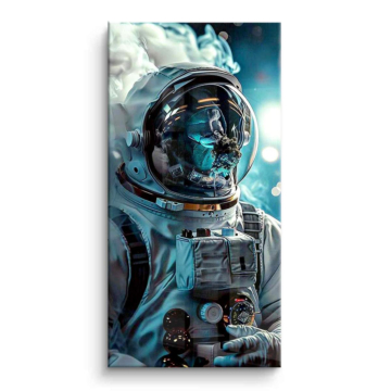 Astronaut als Weltraumentdecker - PVC-Bild glänzend