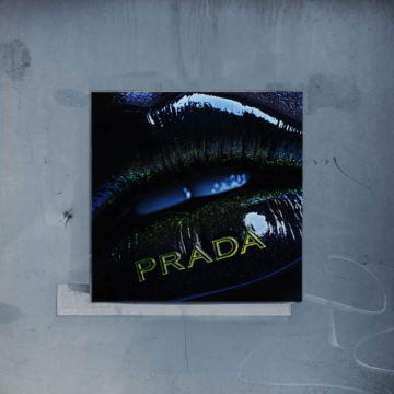 Lippenstift Logo inspiriert von Prada - Poster