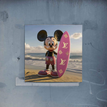 Surfen inspiriert von Mickey Mouse - Poster