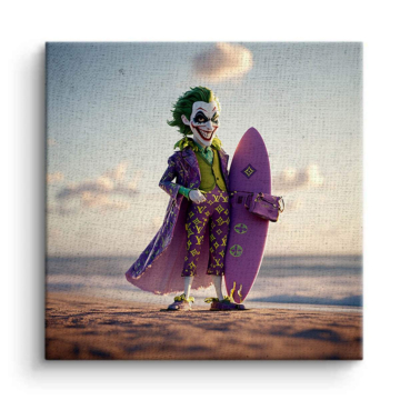 Joker Inspired Luxury Surfer Canvas Art