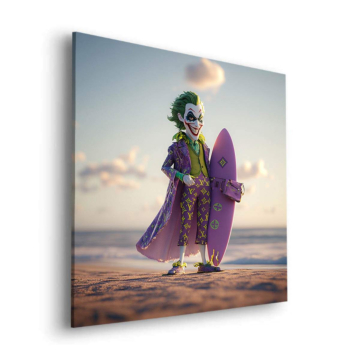 Surfeur de luxe inspiré de Joker - tableau Dibond mat