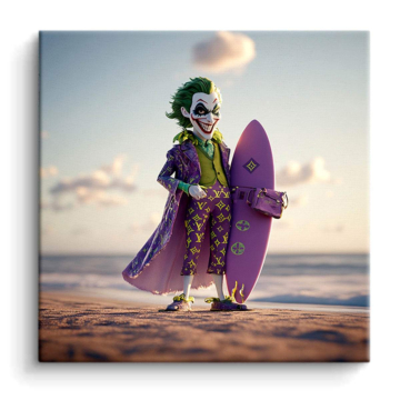 Surfeur de luxe inspiré de Joker - tableau PVC mat