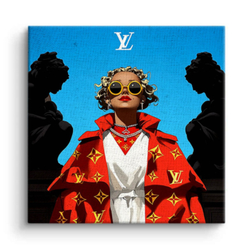 Modeikone inspiriert von Louis Vuitton - Leinwandbild