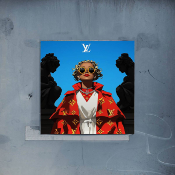 Modeikone inspiriert von Louis Vuitton - Poster