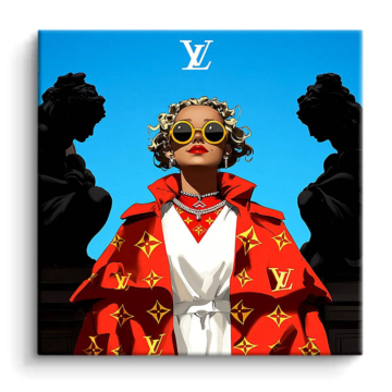 Modeikone inspiriert von Louis Vuitton - PVC-Bild matt