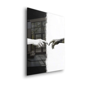 Hände inspiriert von Michelangelo - Acrylglasbild