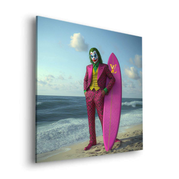Surf inspiré de Joker - tableau Dibond mat