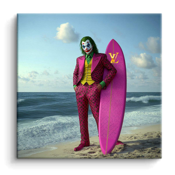 Surf inspiré de Joker - tableau PVC mat