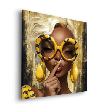 Luxury Sunglasses Portrait Dibond Matt Art
