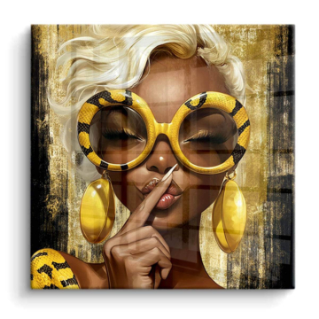 Luxury Sunglasses Portrait PVC Gloss Art