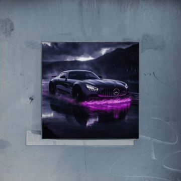 Mercedes AMG Night Racer Poster Art