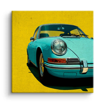 Vintage Porsche 911 Pop Art Canvas Art