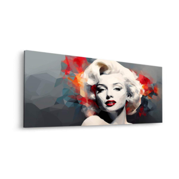 Portrait glamour inspiré de Marilyn - tableau Dibond mat