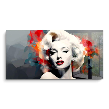 Retrato glamur inspirado en Marilyn - cuadro PVC brillante