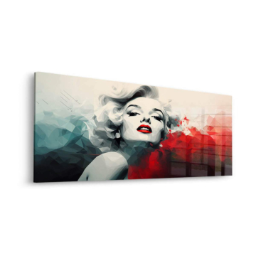 Abstraktes Porträt inspiriert von Marilyn - Acrylglasbild