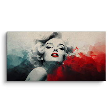 Marilyn Inspired Abstract Portrait Canvas Art