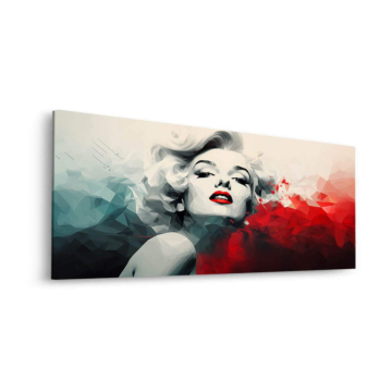 Portrait abstrait inspiré de Marilyn - tableau Dibond mat