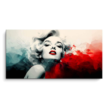 Portrait abstrait inspiré de Marilyn - tableau PVC mat