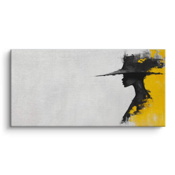 Minimal Abstract Woman Canvas Art