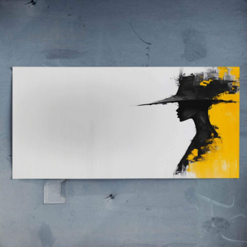 Minimalistische abstrakte Frau - Poster
