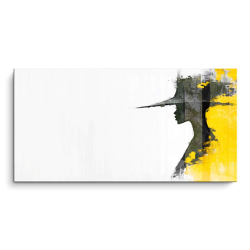 Minimalista abstracto mujer - cuadro PVC brillante
