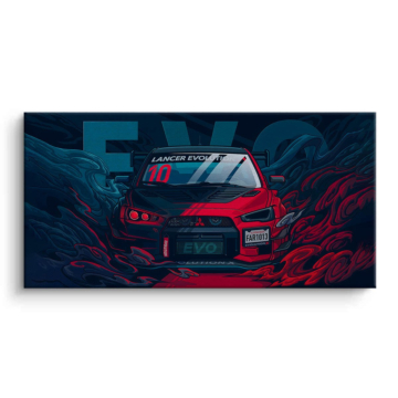 Mitsubishi Lancer Evo Canvas Art
