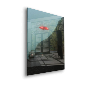UFO-Begegnung auf der Straße - Acrylglasbild