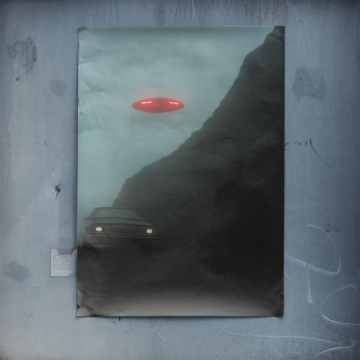 Spotkanie z UFO na drodze - plakat