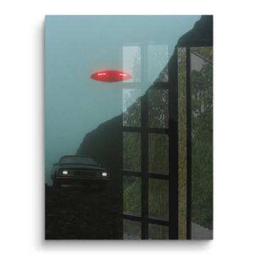 UFO Road Encounter PVC Gloss Art