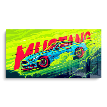 Ford Mustang Racing PVC Gloss Art