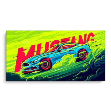 Ford Mustang Racing PVC Matt Art
