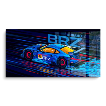 Subaru BRZ Race Car PVC Gloss Art