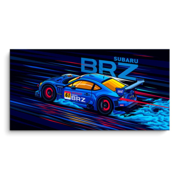 Subaru BRZ Race Car PVC Matt Art