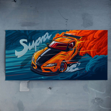 Toyota Supra im Drift - Poster