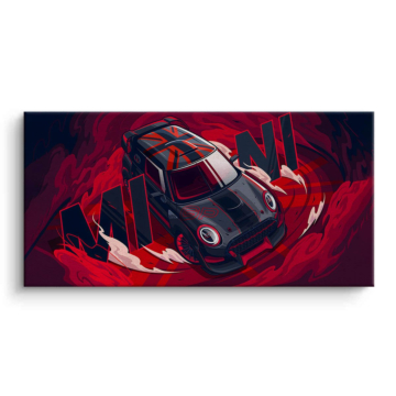 Red Porsche Race Car Canvas Art