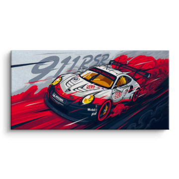 Porsche 911 RSR Race Canvas Art