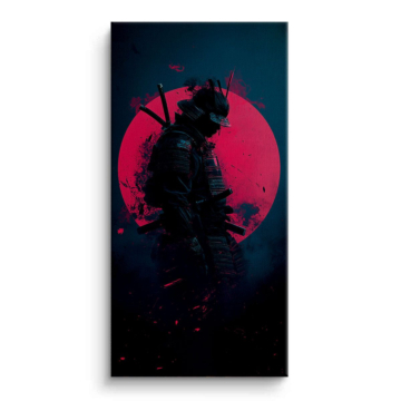 Samurai Warrior Silhouette Canvas Art