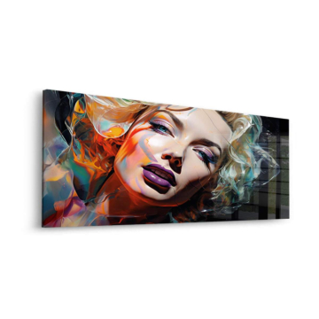 Colorful Marilyn Inspired Portrait Acrylic Glass Art