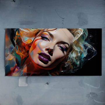 Porträt inspiriert von Colorful Marilyn - Poster