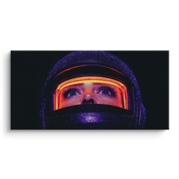 Astronaut Helmet Closeup Canvas Art