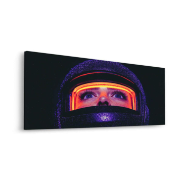 Astronaute casque gros plan - tableau Dibond mat