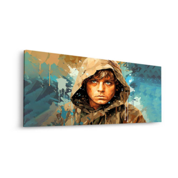 Young Hooded Man Portrait Dibond Matt Art