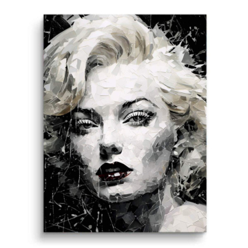 Collage inspiriert von Marilyn Monroe - PVC-Bild matt